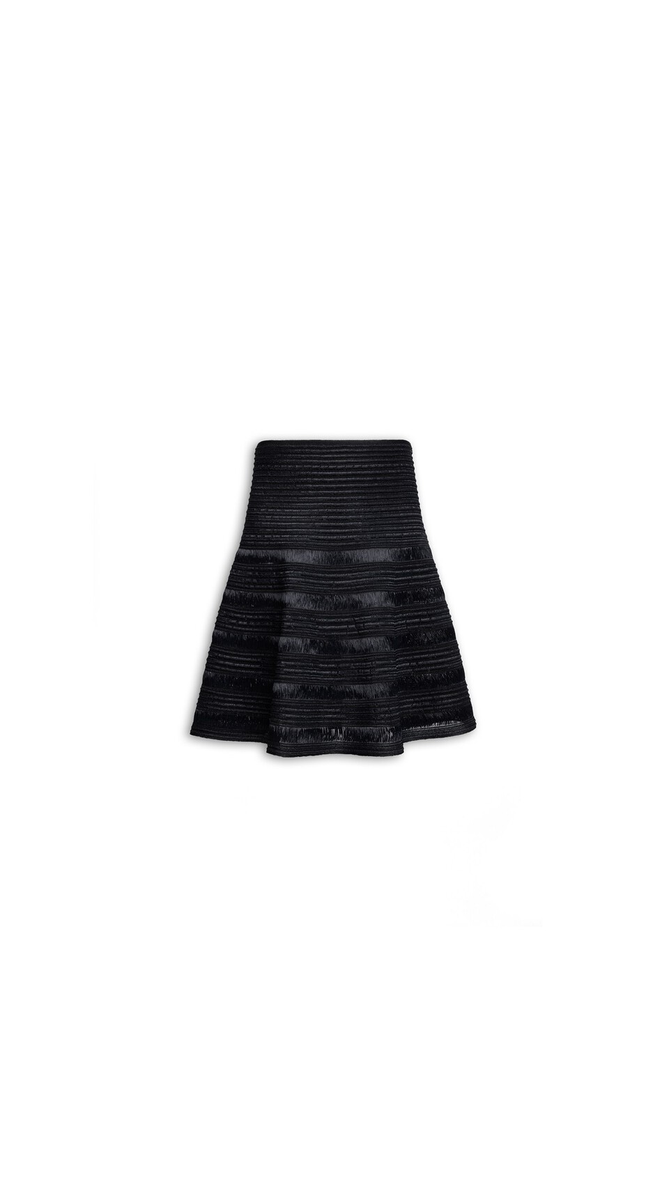 ALA&Iuml;A KNITTED SKIRT BLACK