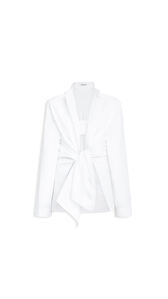 WHITE - ALA&Iuml;A POPLIN SHIRT SET