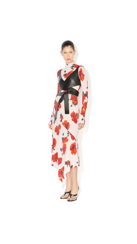 ALA&Iuml;A JERSEY FLOWER SKIRT AAL_A80 - View 2