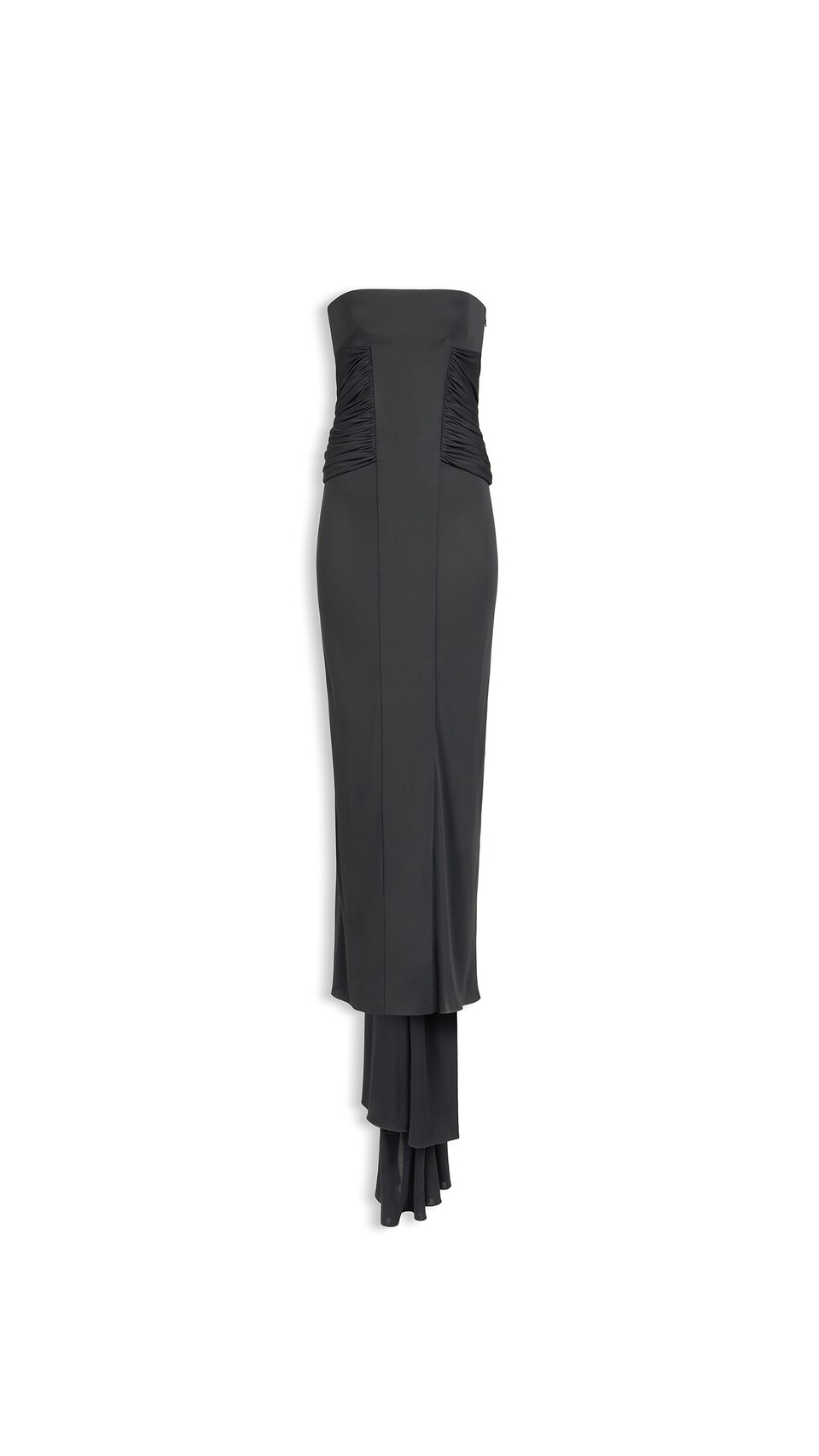 ALA&Iuml;A BUSTIER JERSEY FLUID DRESS BLACK