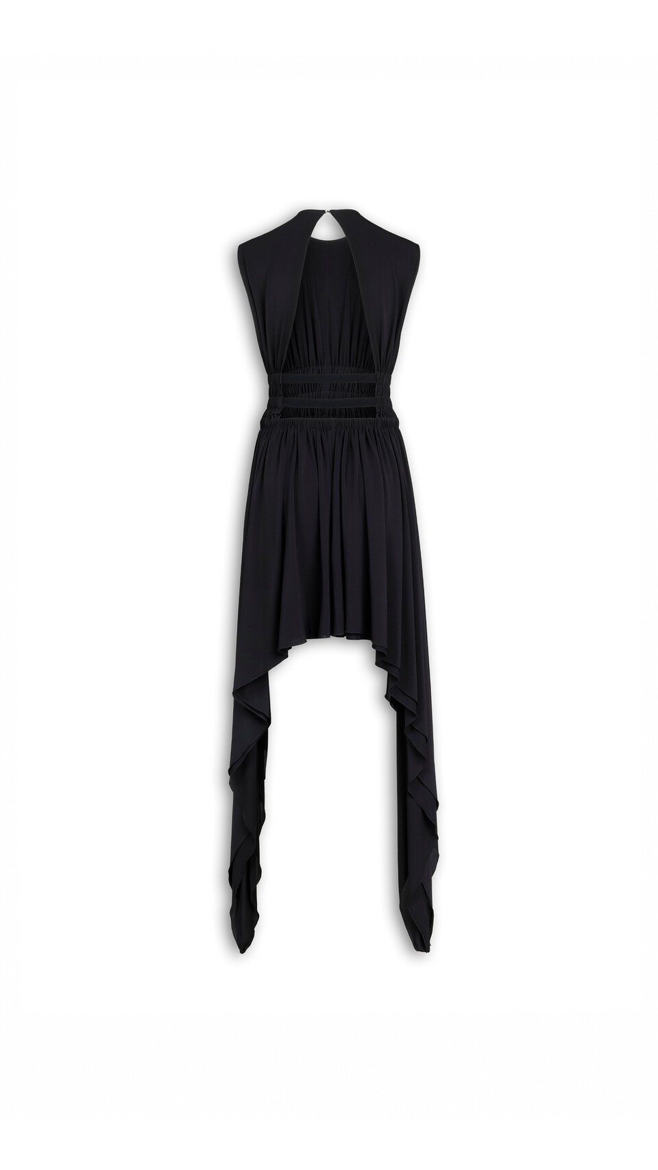 ALA&Iuml;A MIDI DEESSE DRESS BLACK - View 5