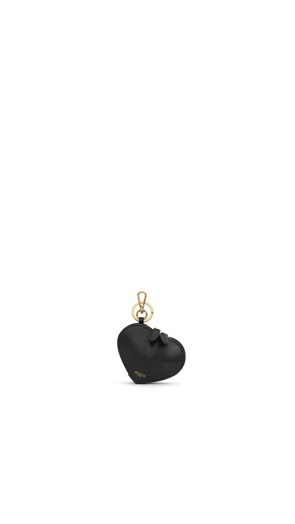 ALA&Iuml;A LE C&OElig;UR COIN PURSE IN GOATSKIN BLACK