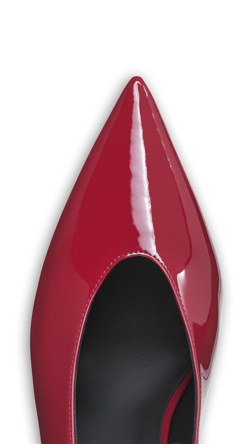ALA&Iuml;A CLOGS WEDGE SLINGBACKS IN PATENT CALFSKIN CARMINE - View 4