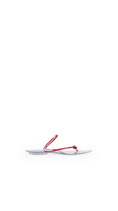 CARMINE - ALA&Iuml;A INVISIBLE THONG IN PATENT LEATHER