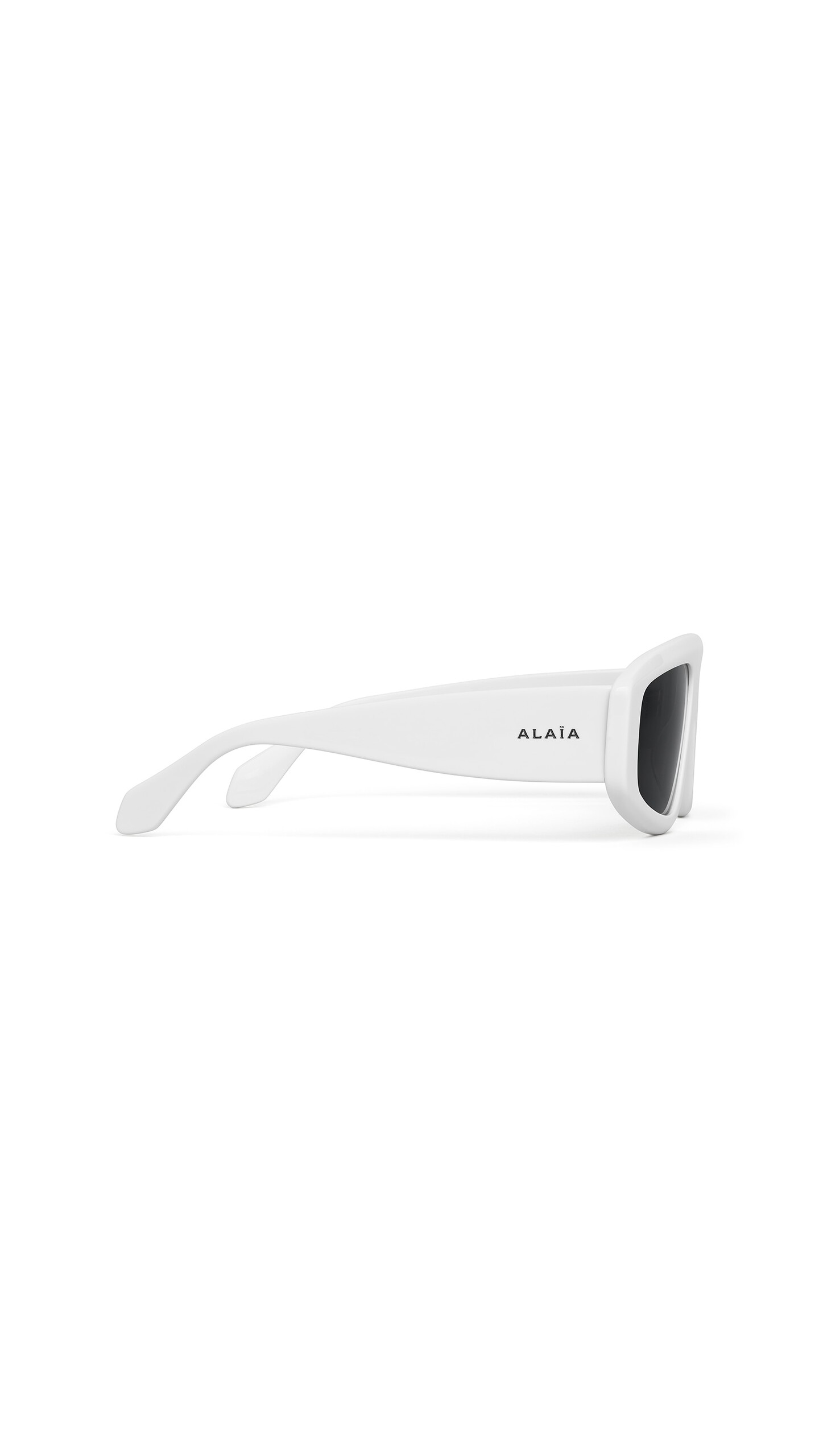 ALA&Iuml;A AVIATOR MASK SUNGLASSES OPTICAL WHITE - View 2