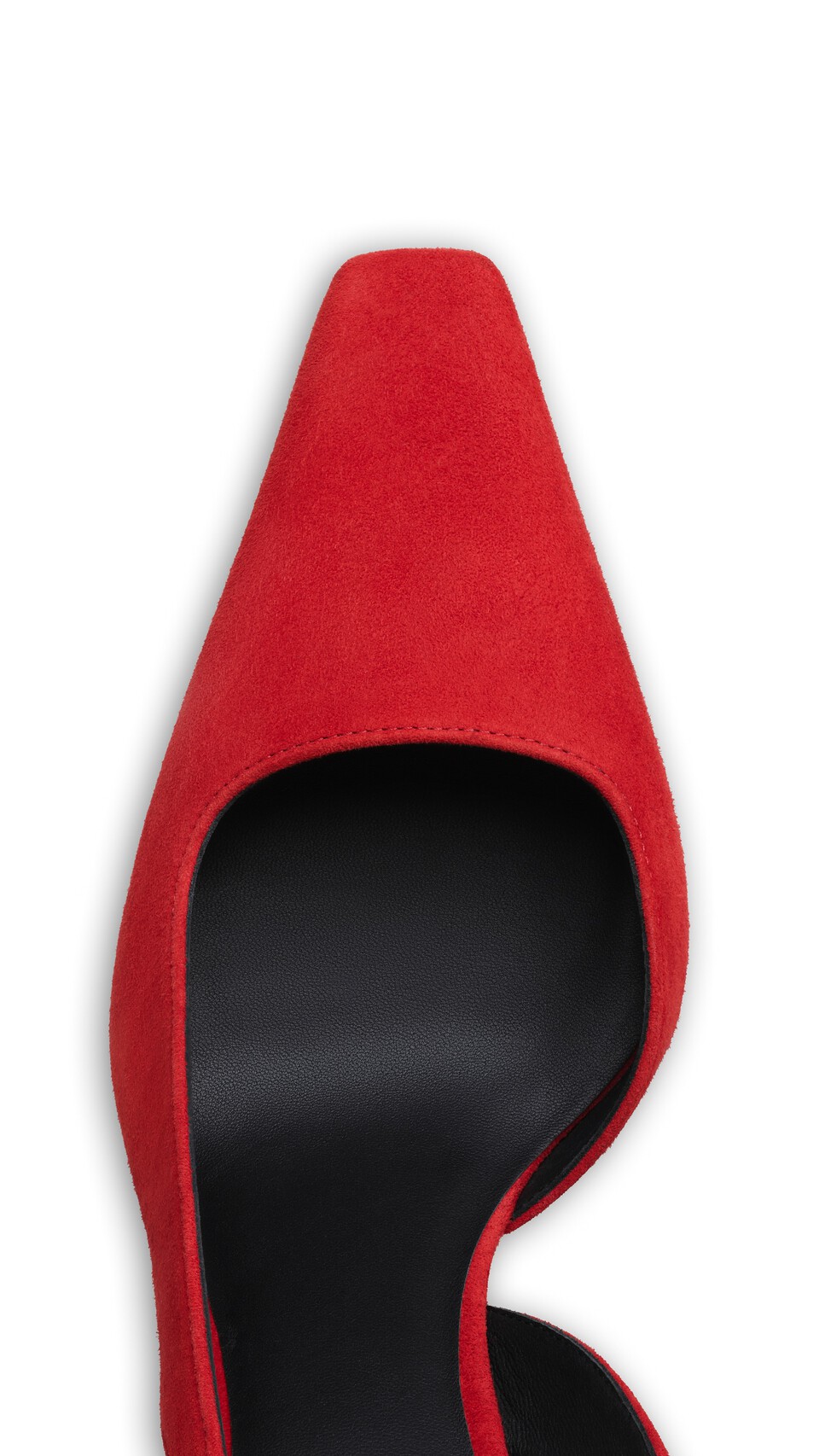 ALA&Iuml;A WAVE SLINGBACKS IN SUEDE BURNT ORANGE - View 4
