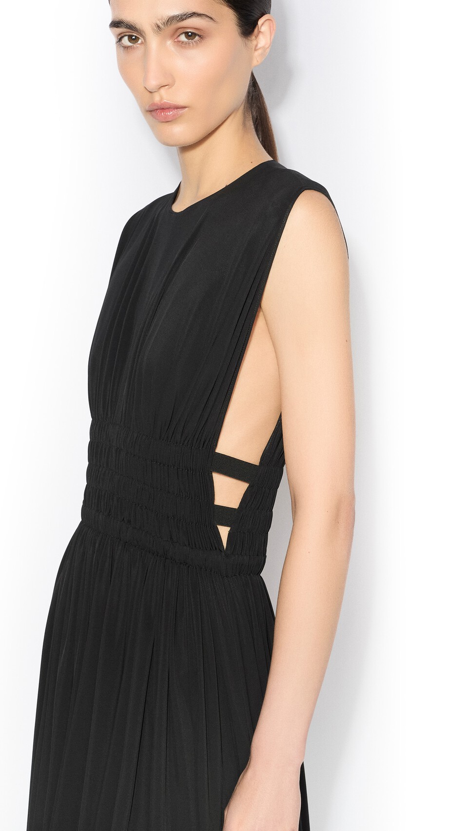 ALA&Iuml;A MIDI DEESSE DRESS BLACK - View 4