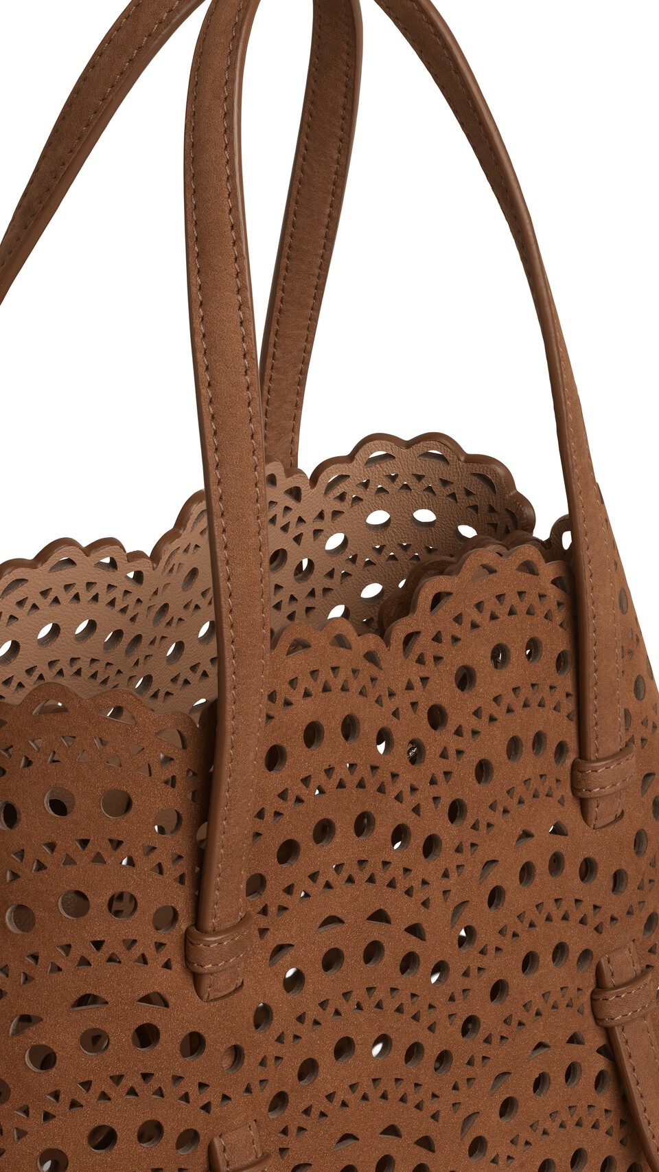 ALA&Iuml;A MINA 25 IN NUBUCK BROWN - View 3