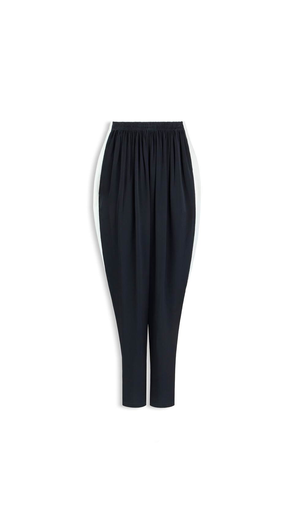 ALA&Iuml;A STRAIGHT CADY PANTS BLACK