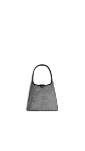 BLACK - ALA&Iuml;A MINI HOBO BAG IN SUEDE WITH STUDS 