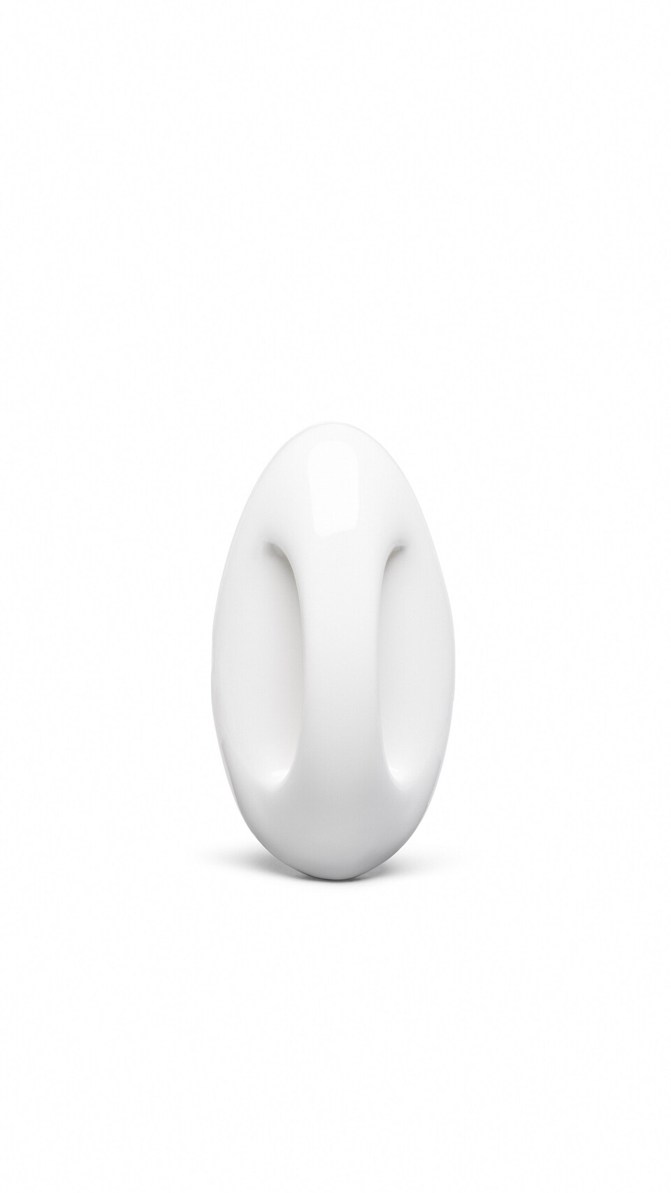 ALA&Iuml;A SCULPTURAL MINAUDIERE IN RESIN OFF-WHITE - View 4
