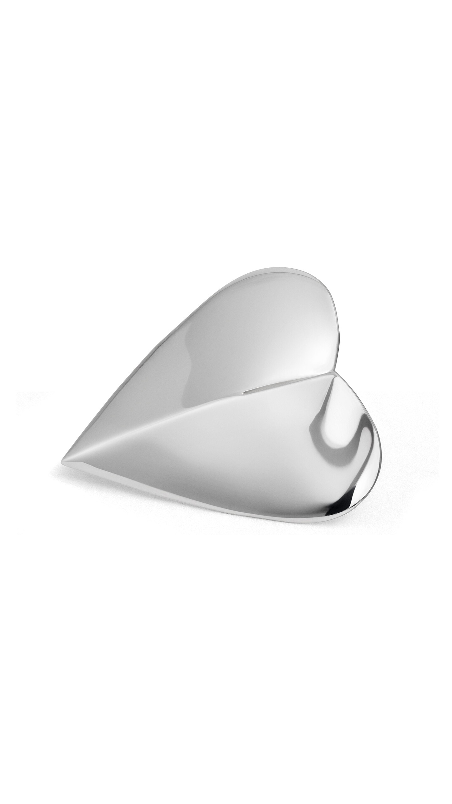 ALA&Iuml;A LE C&OElig;UR MINI TORN EARRINGS WHITE SILVER - View 2