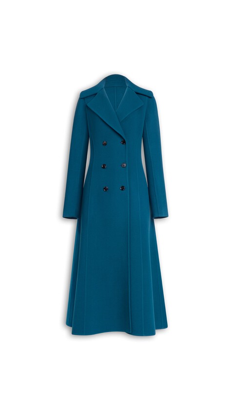 CINCHED WOOL COAT