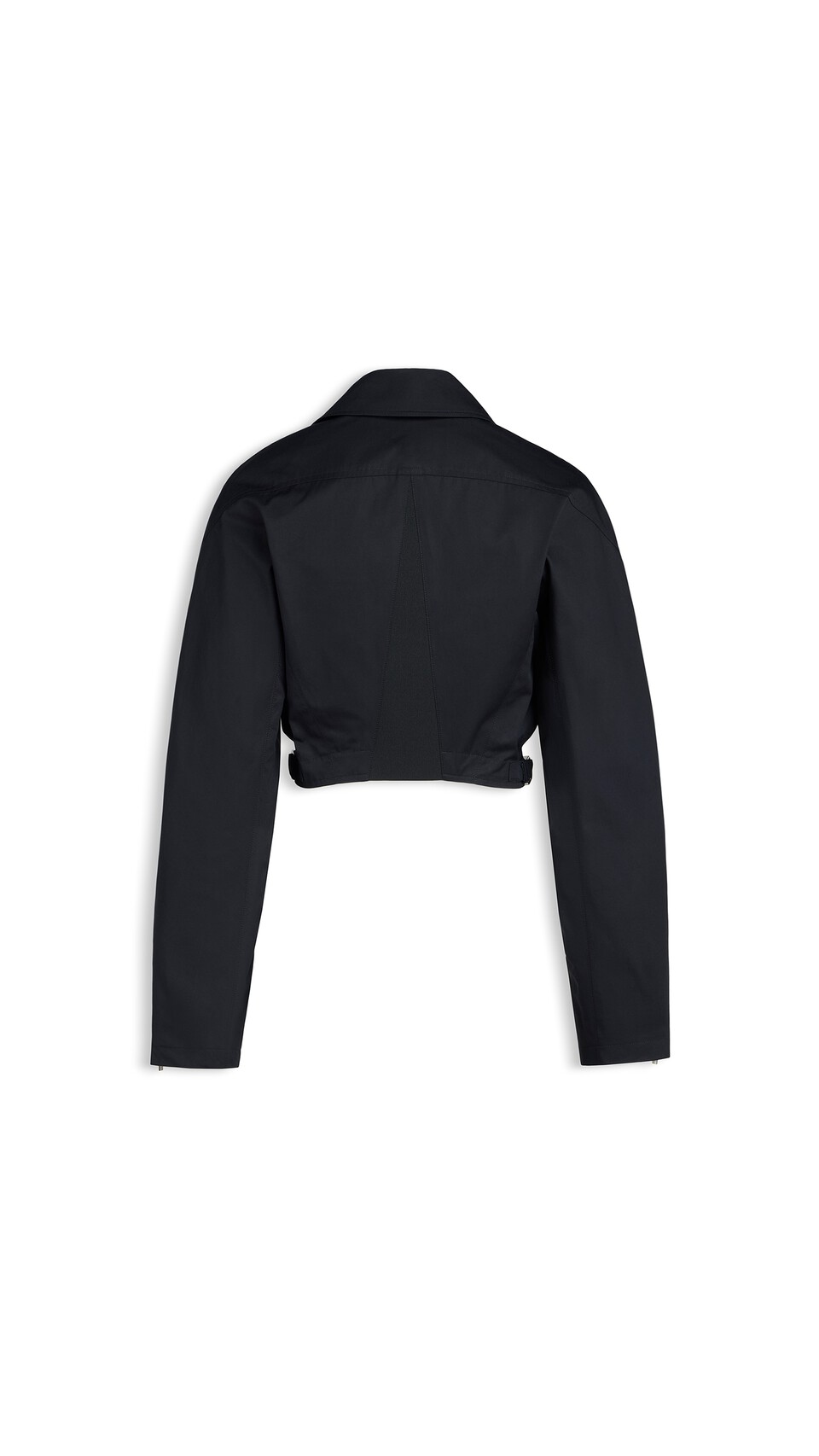 ALA&Iuml;A POPLIN BIKER JACKET BLACK - View 5