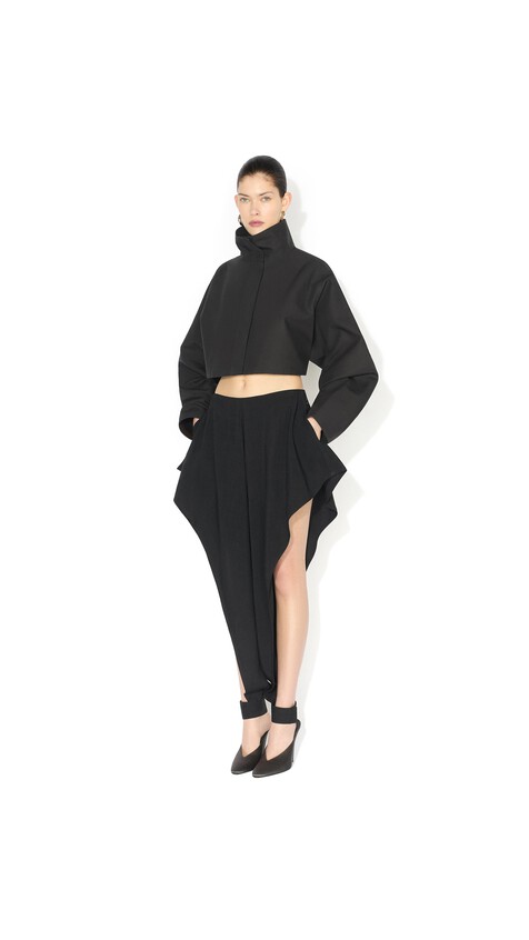 ALA&Iuml;A TAILORED POINTED PANTS BLACK - View 2