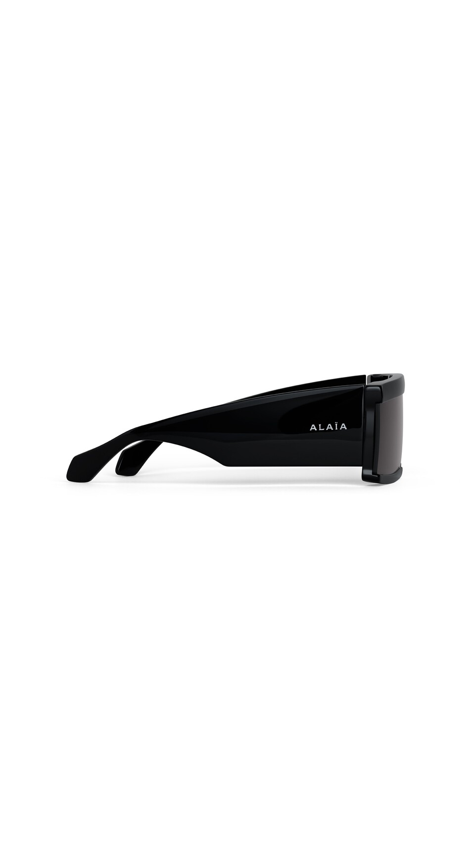 ALA&Iuml;A RECTANGULAR MASK SUNGLASSES BLACK - View 2