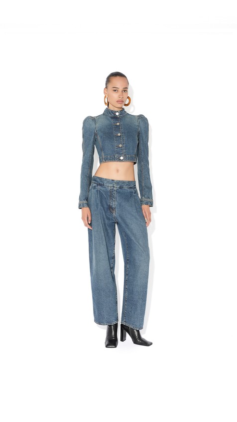 DENIM TAILORED PANTS