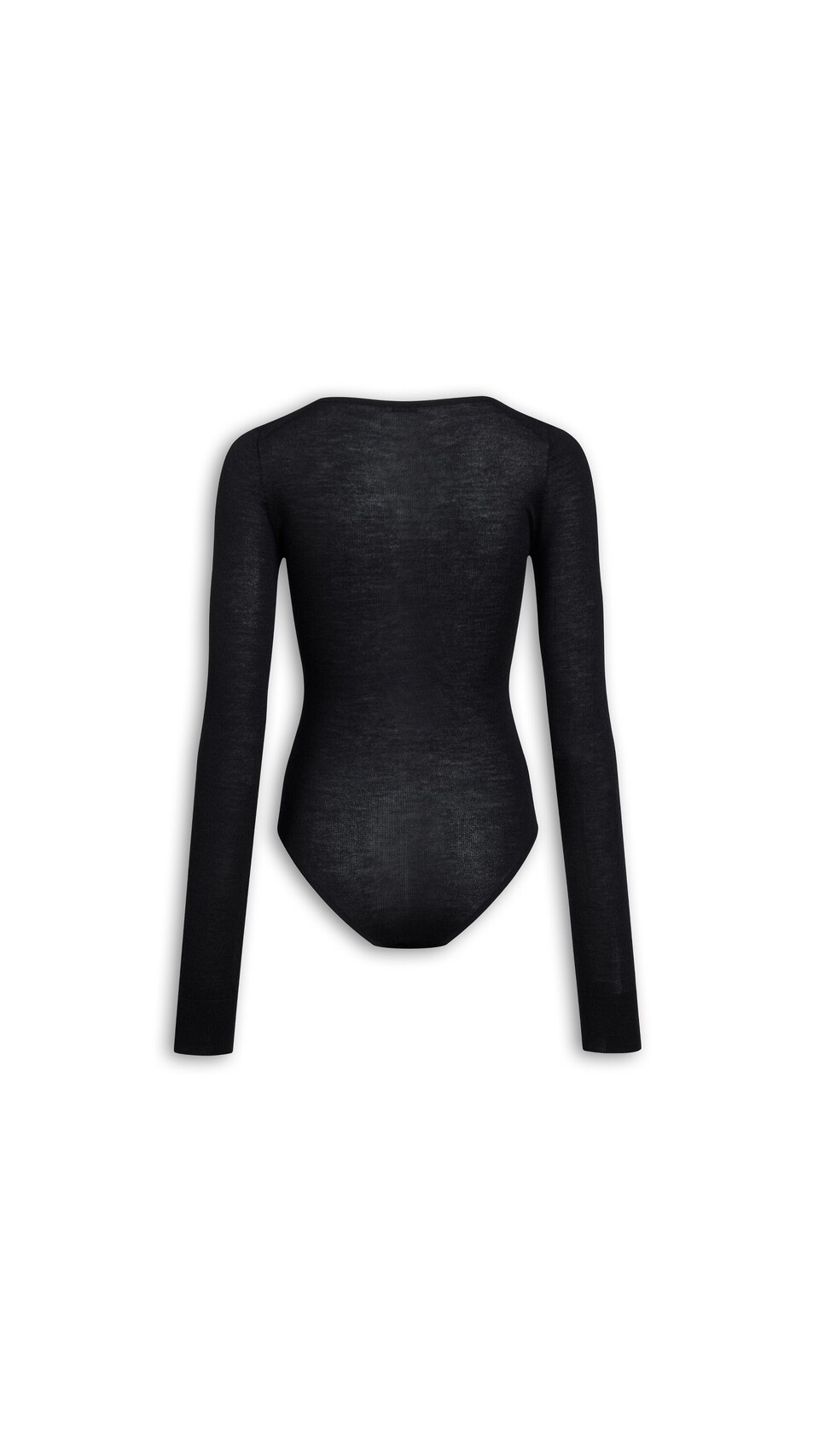 ALA&Iuml;A SECOND-SKIN CASHMERE BODYSUIT BLACK - View 5