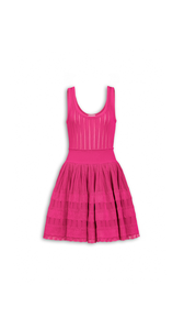 BOUGAINVILLEA - ALA&Iuml;A CRINOLINE KNIT DRESS