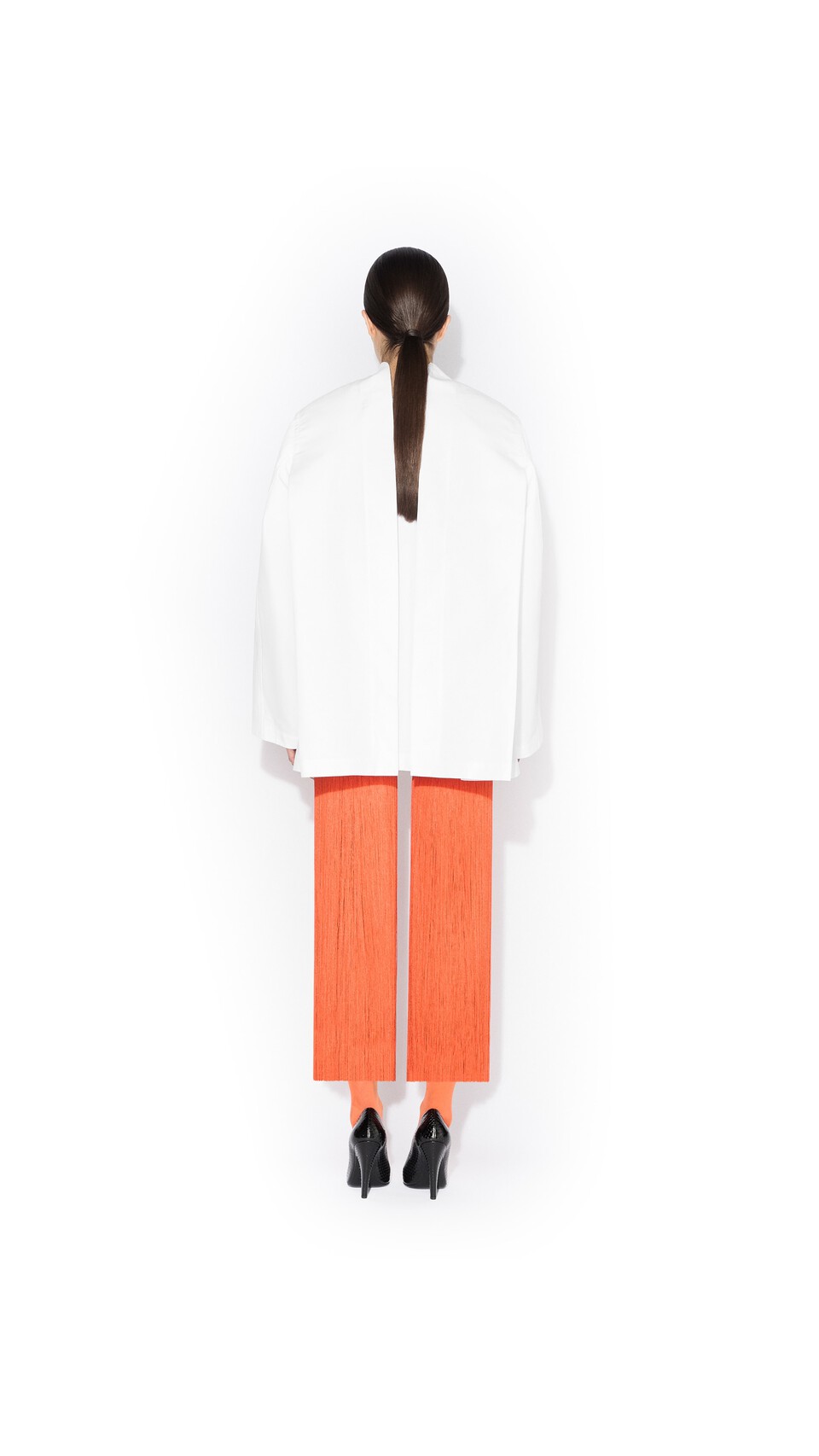 ALA&Iuml;A POPLIN REVERSE JACKET WHITE - View 3