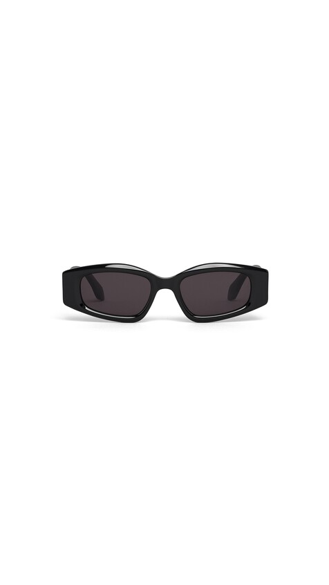 ALA&Iuml;A OVALE SONNENBRILLE SCHWARZ