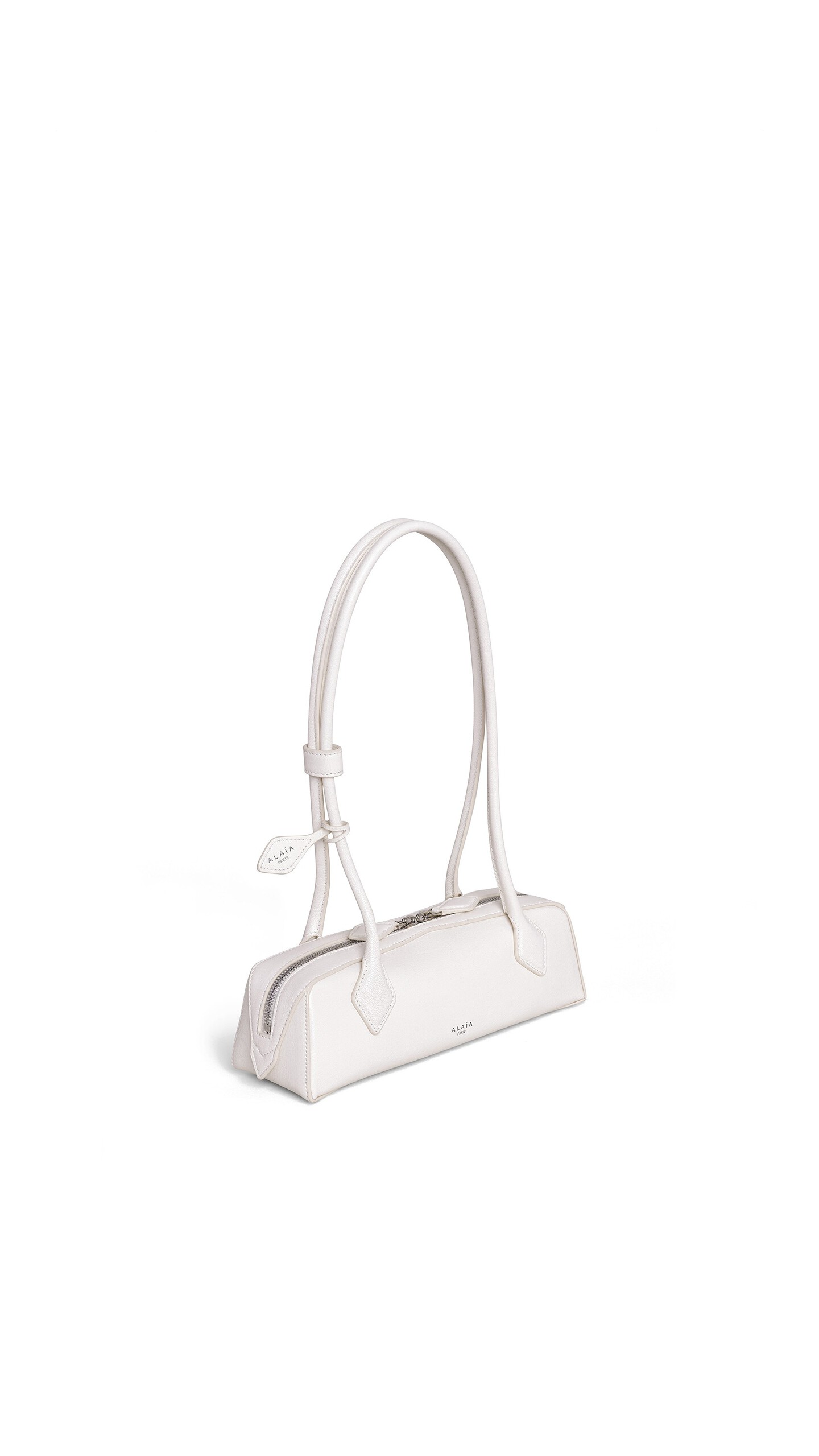 ALA&Iuml;A LE TECKEL SMALL BAG IN LEATHER IVORY - View 2