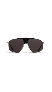 SILVER/GREY - ALA&Iuml;A SQUARE AVIATOR SUNGLASSES