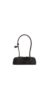 CHOCOLATE - ALA&Iuml;A LE TECKEL SMALL BAG IN HAIRCALF