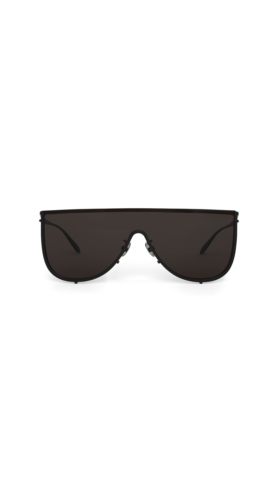 ALA&Iuml;A MASK SUNGLASSES IN METAL BLACK