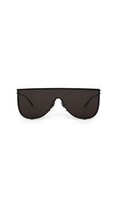 BLACK - ALA&Iuml;A MASK SUNGLASSES IN METAL