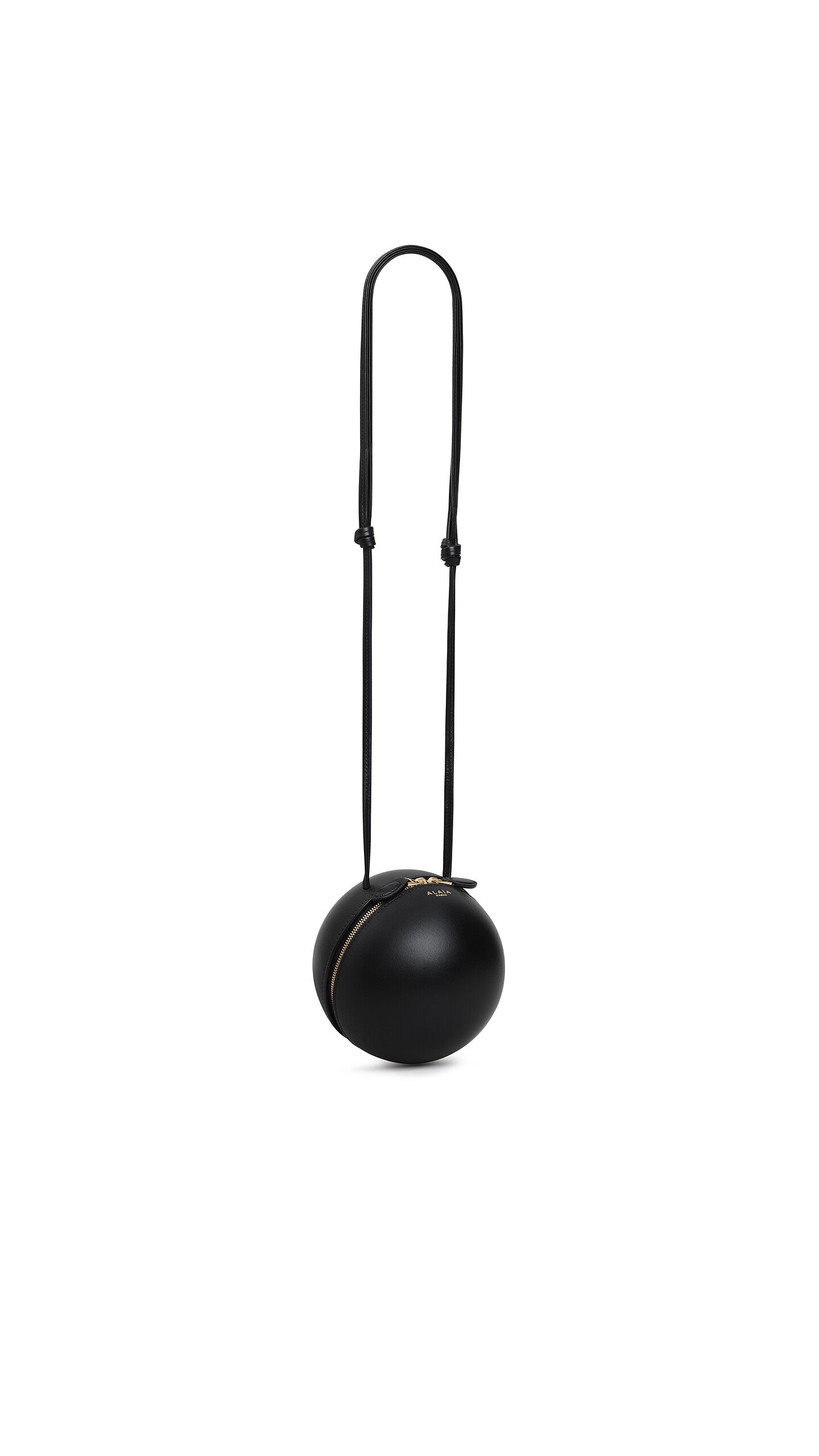 ALA&Iuml;A SPHERE BAG IN LAMBSKIN BLACK - View 2