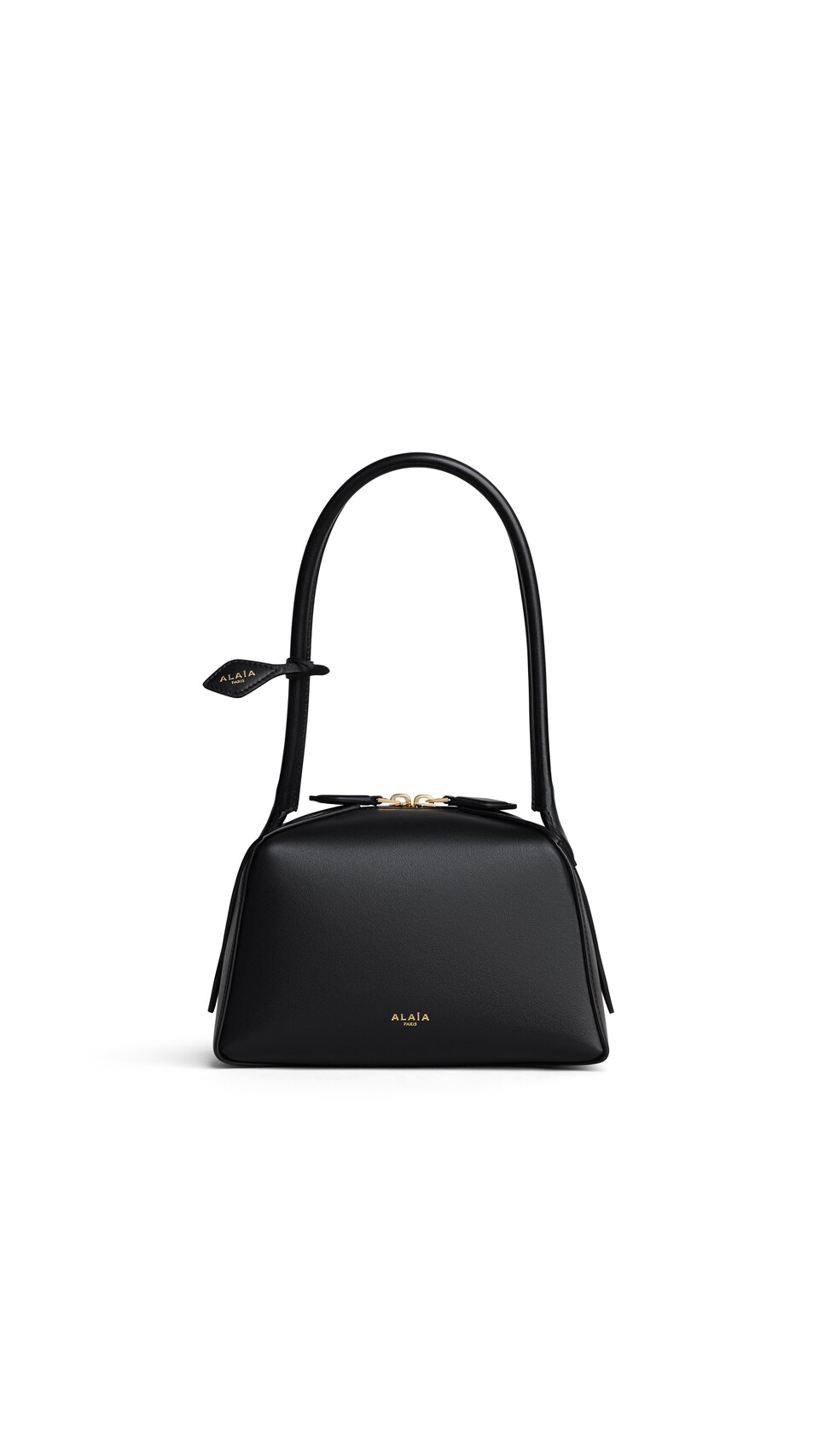 ALA&Iuml;A LE BOULEDOGUE SMALL BAG IN CALFSKIN BLACK