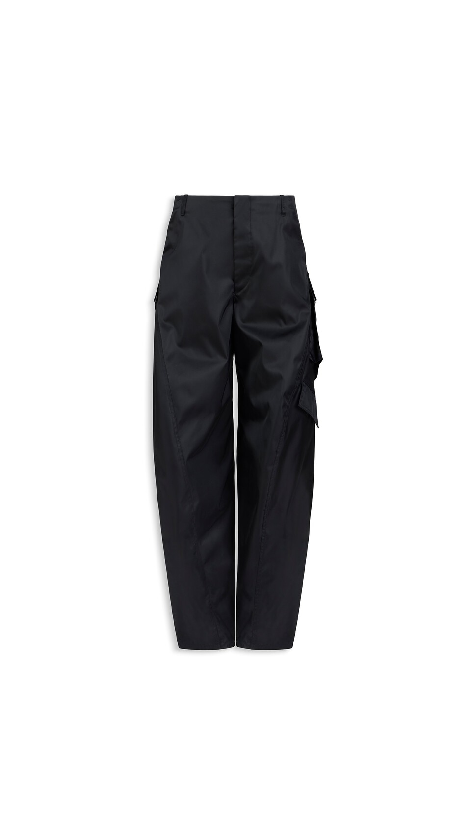ALA&Iuml;A TAFFETA CARGO PANTS BLACK