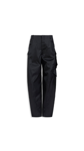 BLACK - ALA&Iuml;A TAFFETA CARGO PANTS