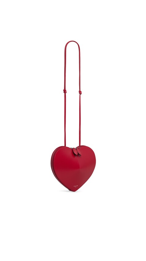 ALA&Iuml;A LE C&OElig;UR BAG IN CALFSKIN RED - View 2