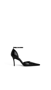 BLACK - ALA&Iuml;A DROP PUMPS IN LEATHER