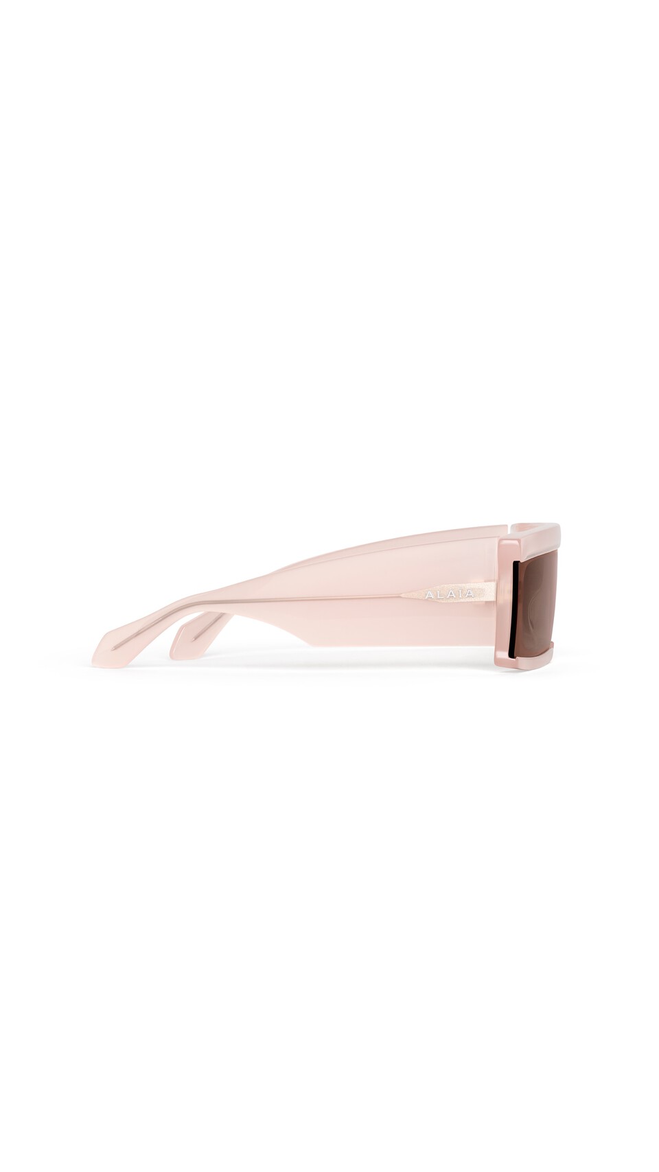 ALA&Iuml;A RECTANGULAR MASK SUNGLASSES ROSE - View 2