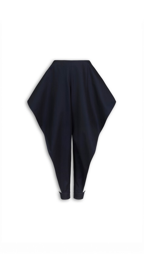 ALA&Iuml;A COTTON POINTED PANTS MIDNIGHT