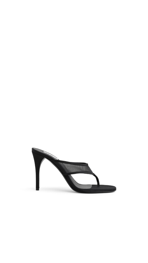 ALA&Iuml;A MULES TONG IN MESH BLACK