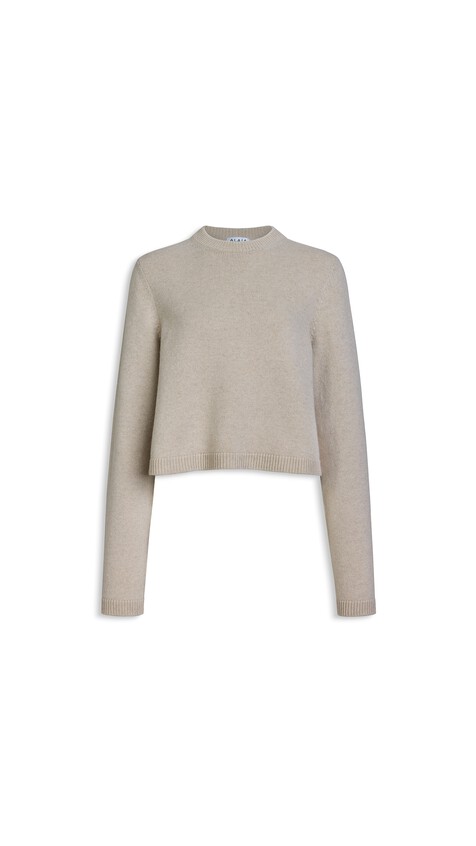 ALA&Iuml;A CASHMERE JUMPER SAND