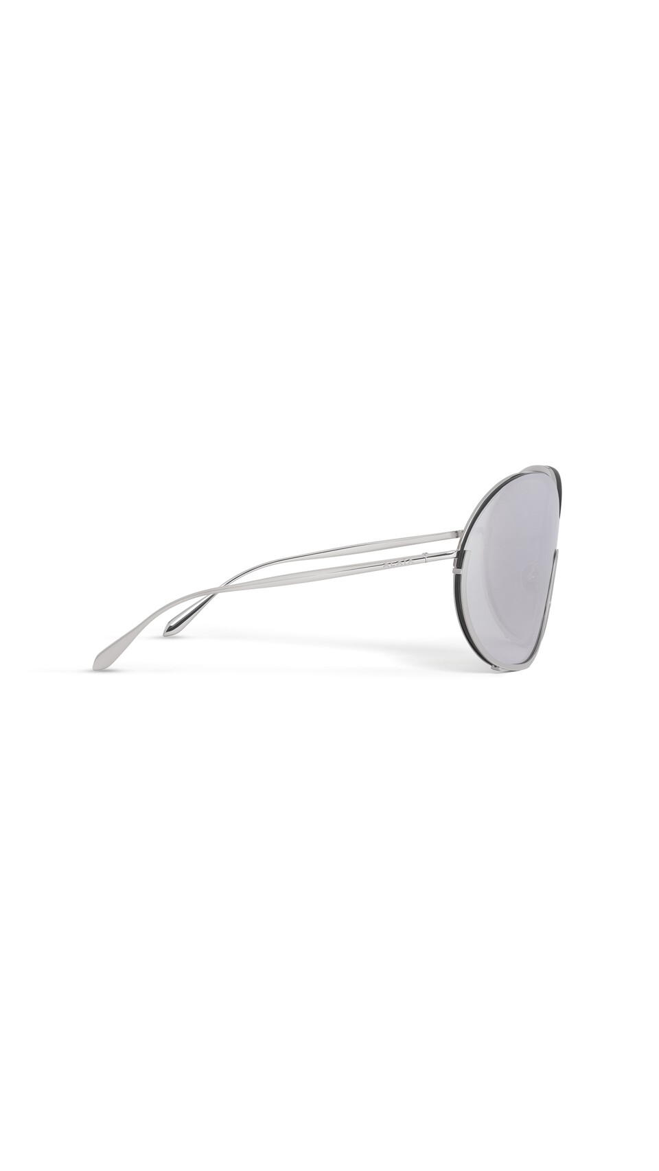 ALA&Iuml;A BUTTERFLY-SONNENBRILLE AUS METALL WEISS SILBER - View 2