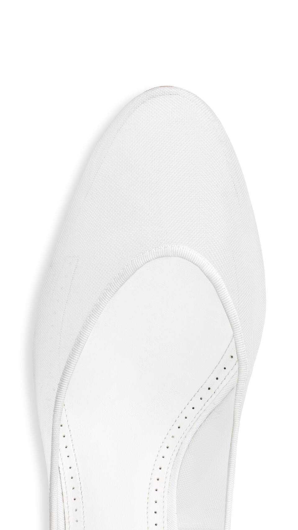 ALA&Iuml;A STRAPPY PUMPS IN MESH OPTICAL WHITE - View 4