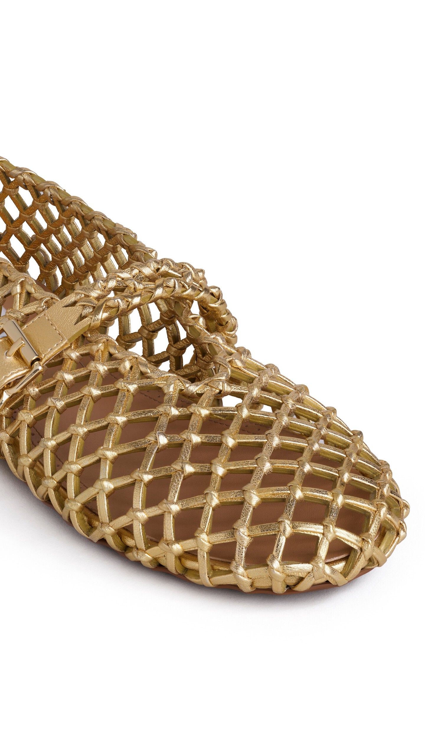 ALA&Iuml;A LA BALLERINE BRAIDED GOLD - View 3