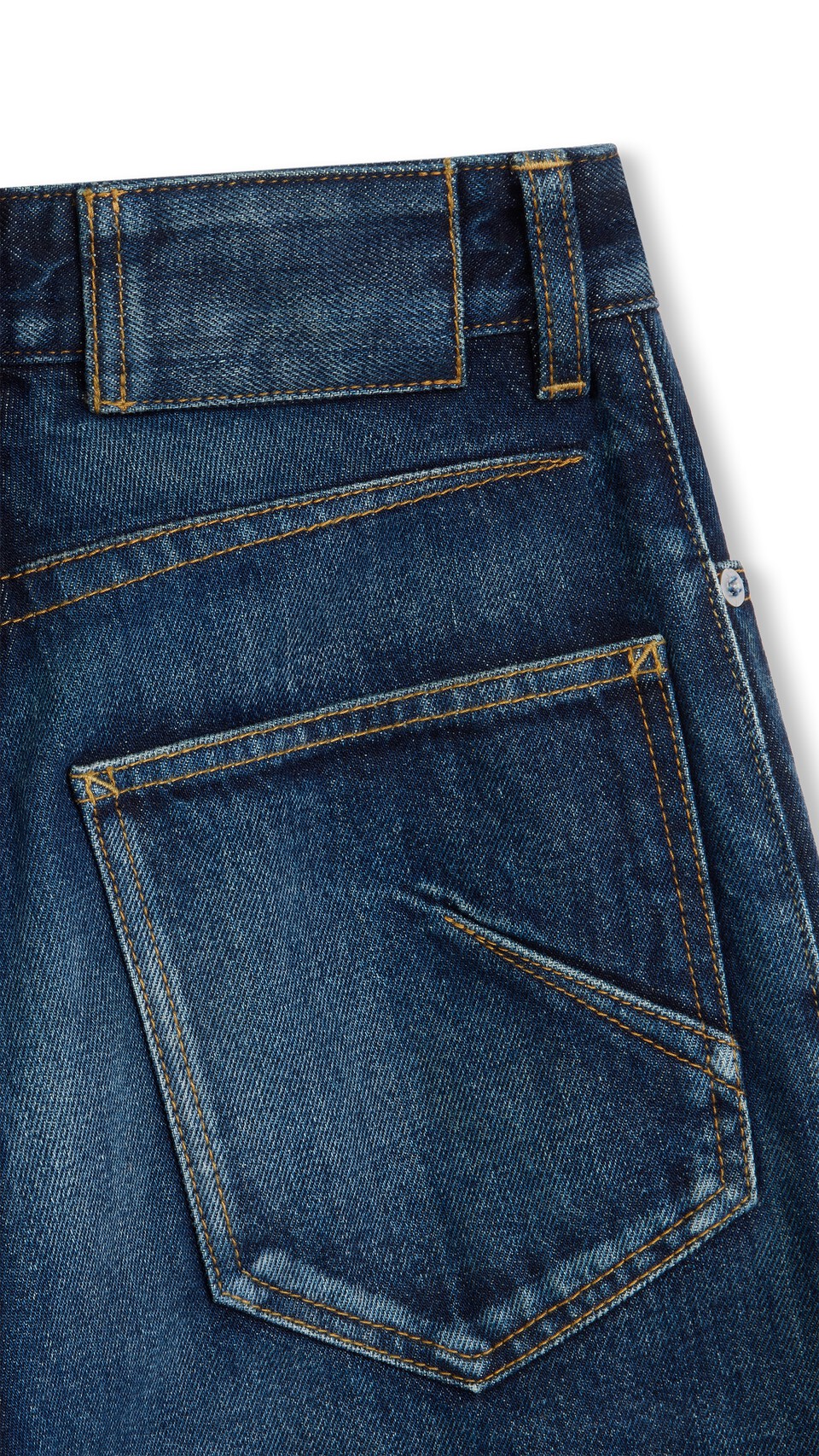 ALA&Iuml;A PALAZZO DENIM JEANS DOCK BLUE - View 4