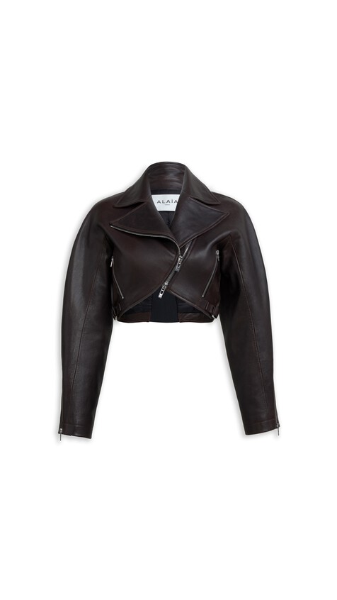 FADED NAPPA BIKER JACKET 
