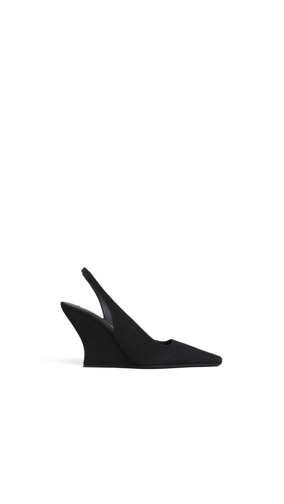 ALA&Iuml;A WAVE SLINGBACKS IN SUEDE BLACK