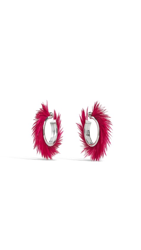 BLADE HOOPS WITH FEATHERS
