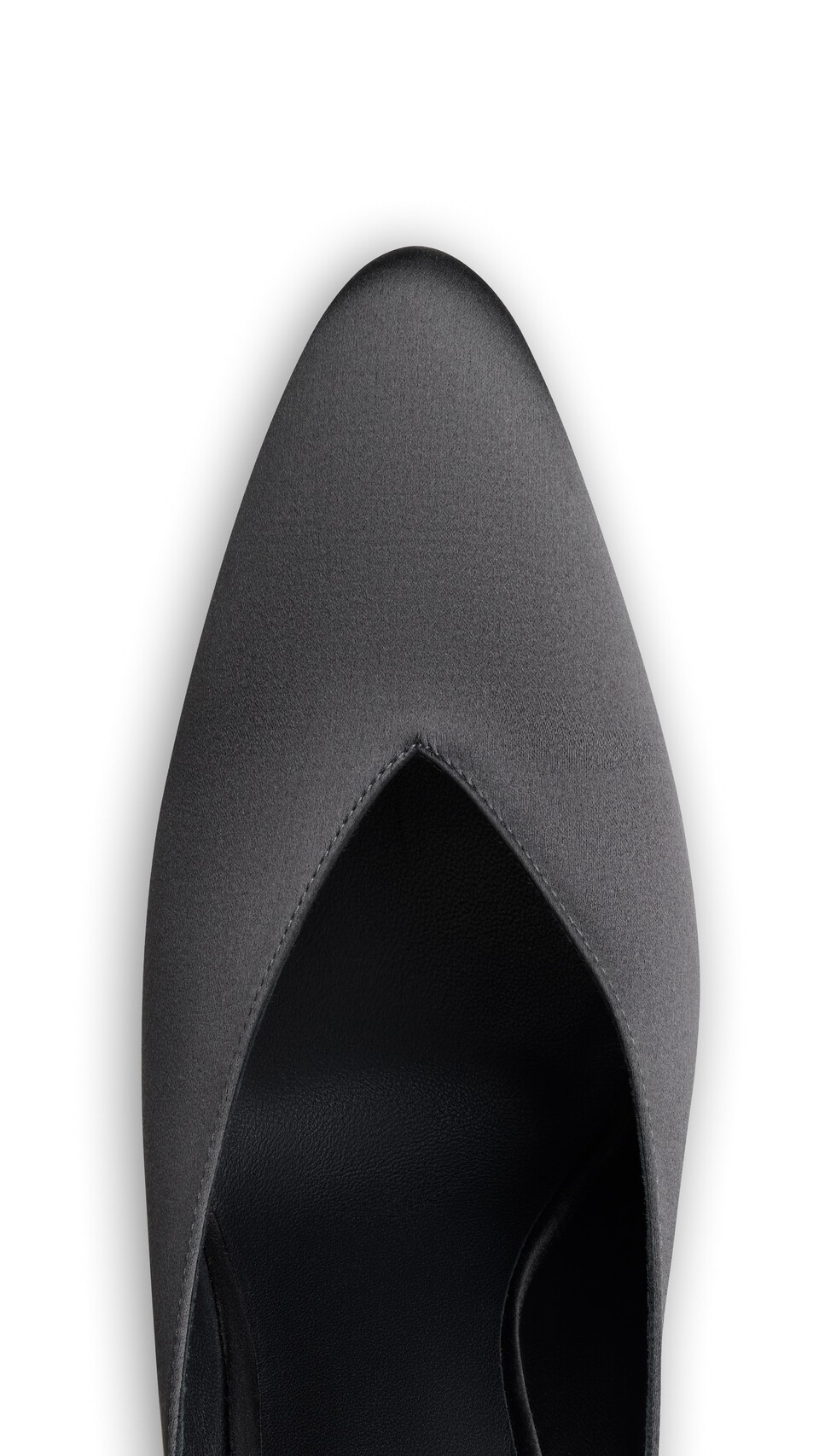 ALA&Iuml;A CONE MULES IN SATIN ANTHRACITE/DARK GREY - View 5