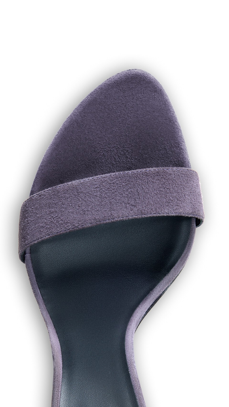ALA&Iuml;A CONE SANDALS IN SUEDE GREY - View 4
