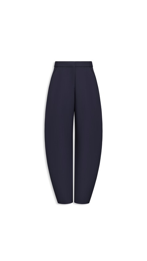 ALA&Iuml;A ROUND TAILORED PANTS MIDNIGHT